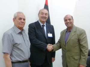 il vicepresidente dell'Unione delle camere di commercio libiche, Paolo Rovellotti e il direttore generale dell'Unione delle camere di commercio libiche